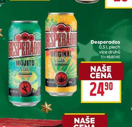 Desperados 0,51, plech 