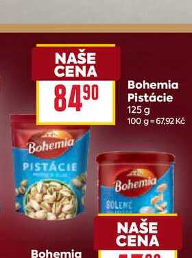Bohemia Pistácie 125 g
