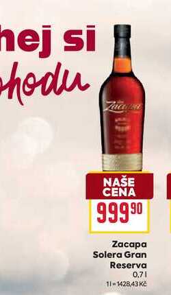 Zacapa Solera Gran Reserva 0,7l