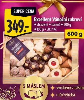 Excellent Vánoční cukroví, 600 g