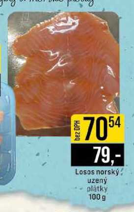 Losos norský uzený plátky 100 g 