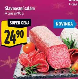 Slavnostní salám, cena za 100 g