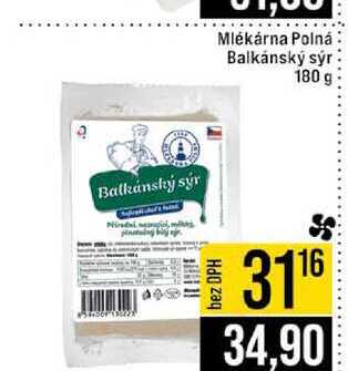 Mlékárna Polná Balkánský sýr 180 g