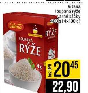 Vitana loupaná rýže varné sáčky 400 g (4x100 g)