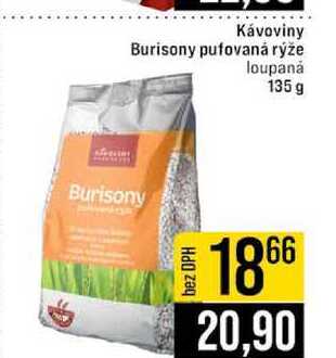 Kávoviny Burisony pufovaná rýže loupaná 135 g 