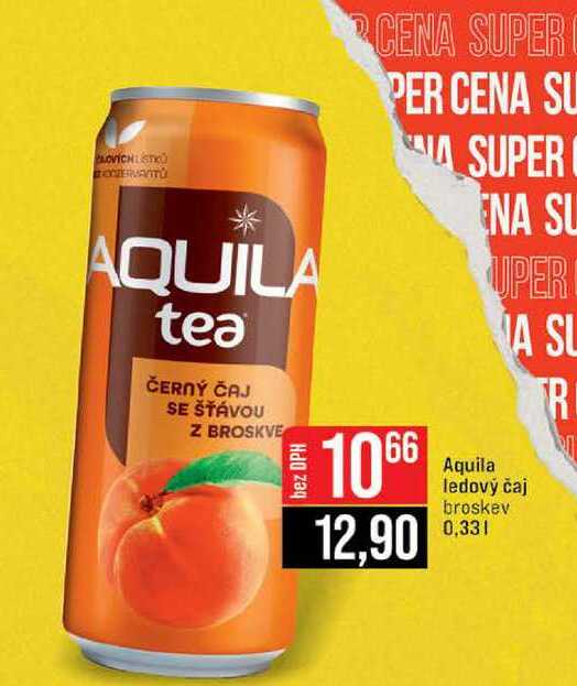 Aquila ledový čaj broskev 0,33l 