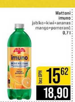 Mattoni imuno jablko+kiwi+ananas mango+pomeranč 0.7l