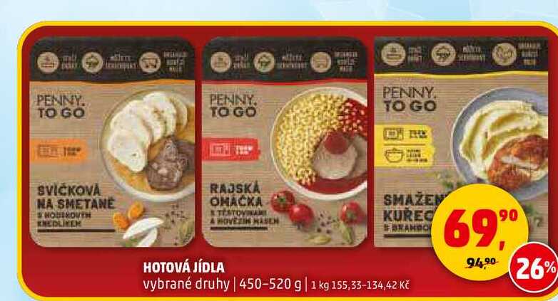 HOTOVÁ JÍDLA, 450-520 g