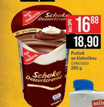 Pudink se šlehačkou čokoláda 200 g