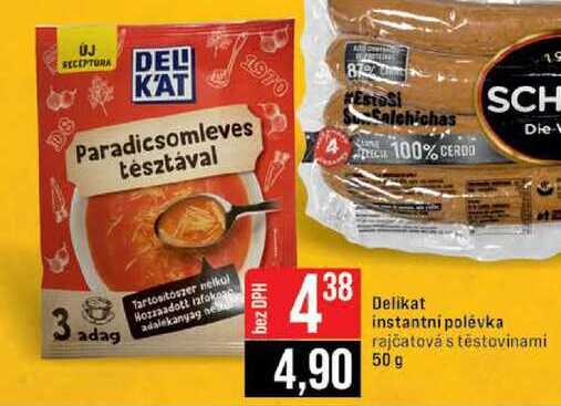 Delikat instantni polévka rajčatová s těstovinami 50 g 
