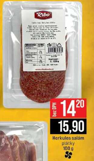 Herkules salám plátky 100 g 