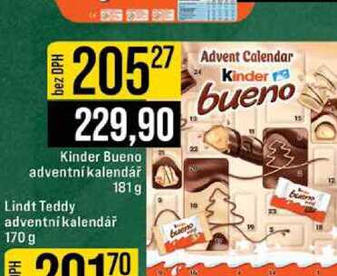 Kinder Bueno adventní kalendář 181 g 