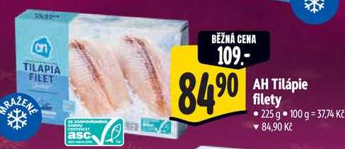 AH Tilápie filety, 225 g