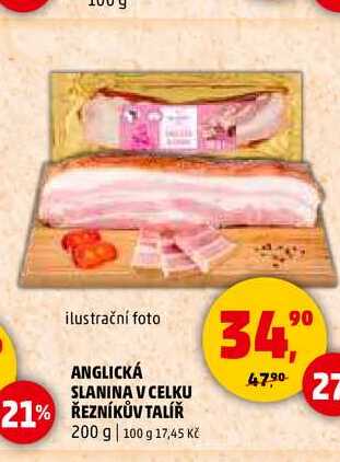 ANGLICKÁ SLANINA V CELKU ŘEZNÍKŮV TALÍŘ, 200 g