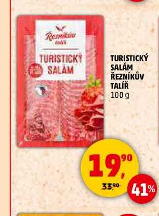 TURISTICKÝ SALÁM ŘEZNÍKŮV TALÍŘ, 100 g 