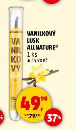VANILKOVÝ LUSK ALLNATURE, 1 ks
