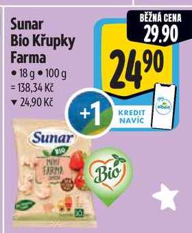 Sunar Bio Křupky Farma, 18 g  
