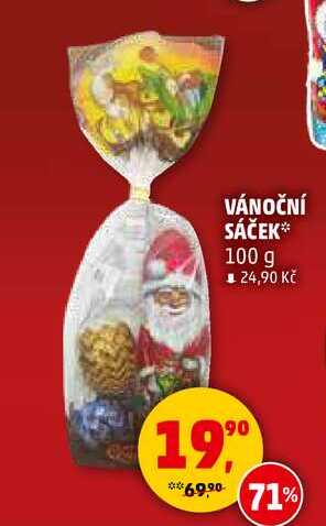 VÁNOČNÍ SÁČEK, 100 g 