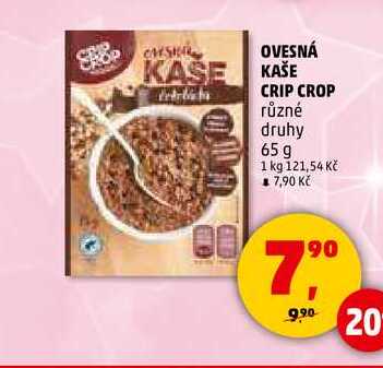 OVESNÁ KAŠE CRIP CROP, 65 g