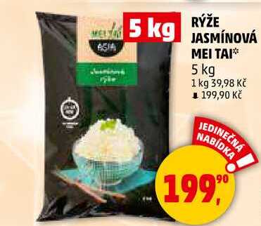 RÝŽE JASMÍNOVÁ MEI TAI, 5 kg