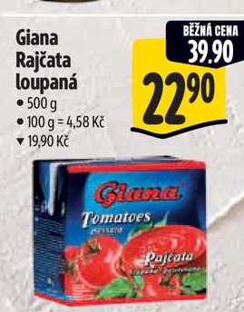 Giana Rajčata loupaná, 500 g
