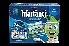 Marťánci gummy + DÁREK OMALOVÁNKY A SAMOLEPKY 2× 50 gummies