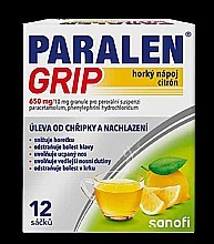 PARALEN GRIP® horký nápoj citrón 12 sáčků