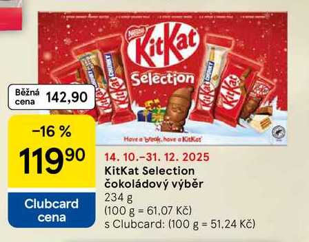 KitKat Selection čokoládový výběr, 234 g 