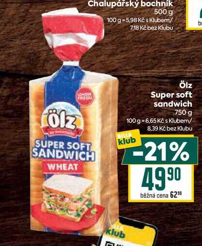 Ölz Super soft sandwich 750 g 