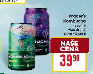 Prager's Kombucha 330 ml
