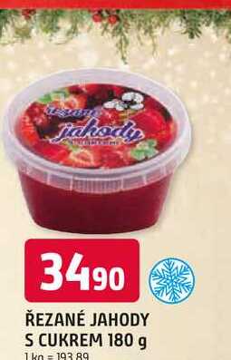 ŘEZANÉ JAHODY S CUKREM 180 g