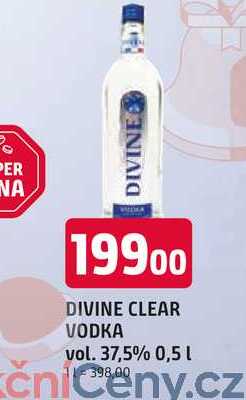 DIVINE CLEAR VODKA vol. 37,5% 0,5l