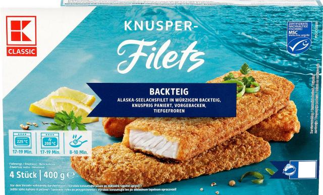K-Classic Rybí filé v křupavém těstíčku