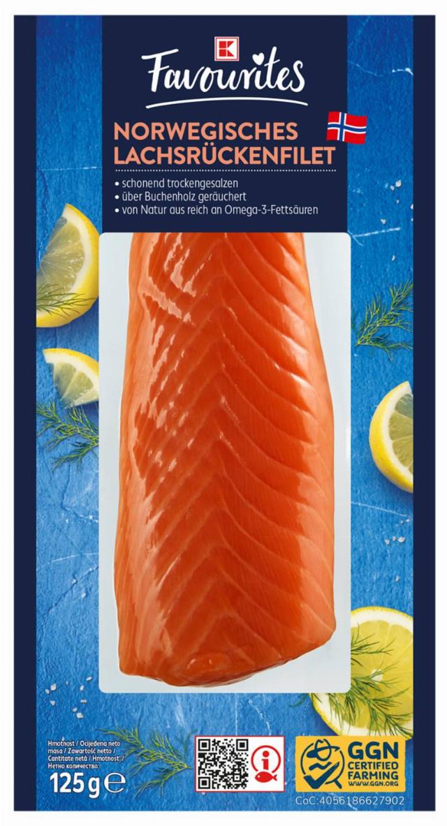 K-Favourites Filet z norského lososa uzený za studena