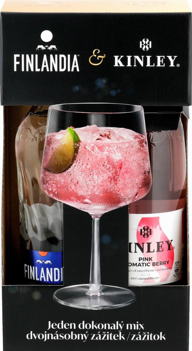 Finlandia + Kinley Vodka 40% + Tonic dárkové balení