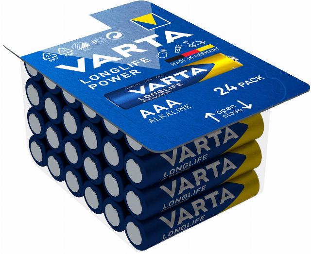 VARTA Alkalické baterie AAA 24 kusů v balení