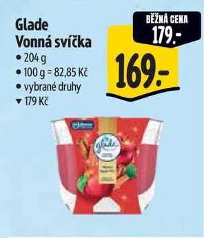 Glade Vonná svíčka, 204 g  