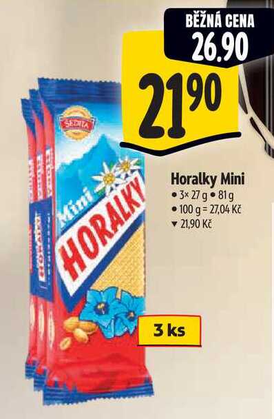 Horalky Mini, 3x 27 g  