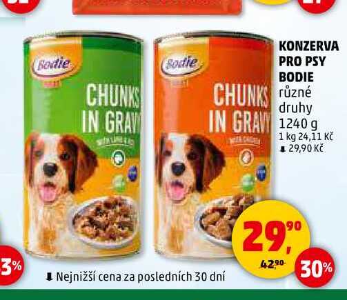 KONZERVA PRO PSY BODIE, 1240 g