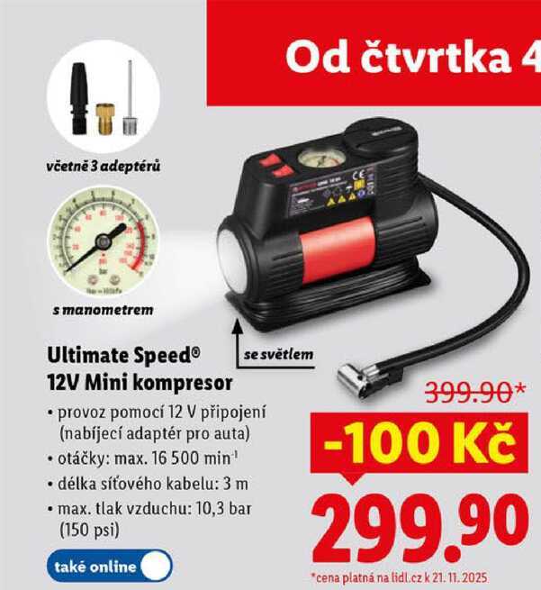 Ultimate Speed 12V Mini kompresor 