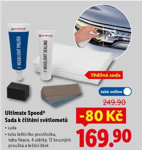 Ultimate Speed Sada k čištění světlometů 