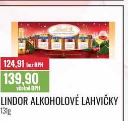 LINDOR ALKOHOLOVÉ LAHVIČKY 131g