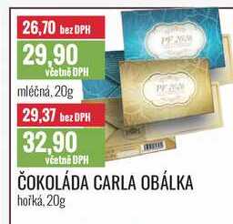ČOKOLÁDA CARLA OBÁLKA 20g