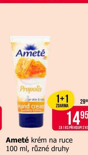 Ameté krém na ruce 100 ml, různé druhy 