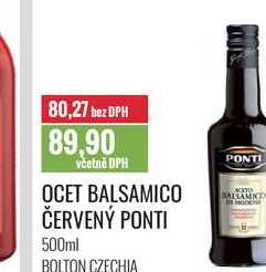 OCET BALSAMICO ČERVENÝ PONTI 500ml