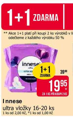 Innese ultra vložky 16-20 ks 