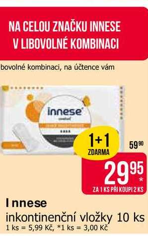 Innese inkontinenční vložky 10 ks 