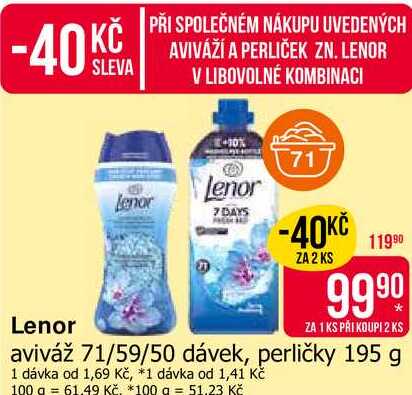 Lenor Unstoppables Vonné Perličky 195g, vybrané druhy