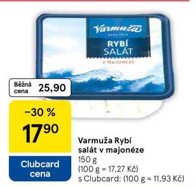 Varmuža Rybi salát v majonéze, 150 g 