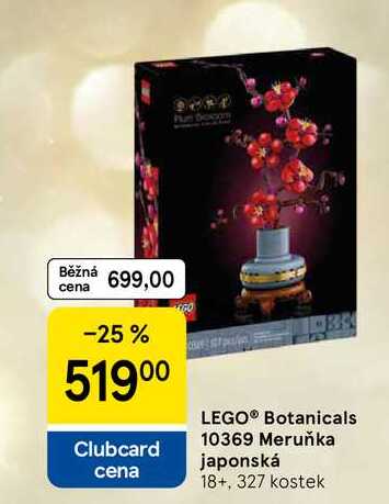 LEGO® Botanicals 10369 Meruňka japonská 18+, 327 kostek 